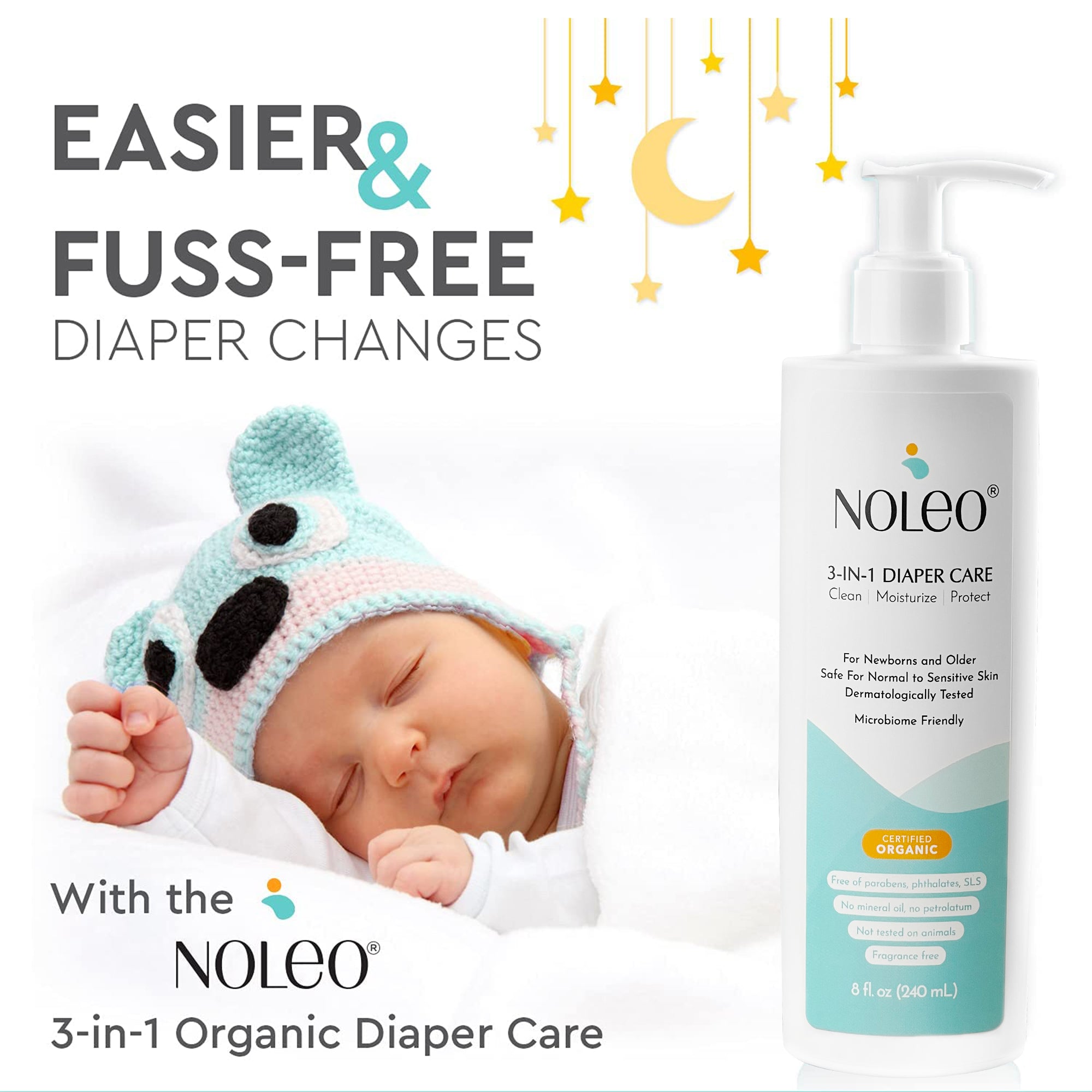 NOLEO 3-IN-1 - Diaper Rash Cream - EWG Verified