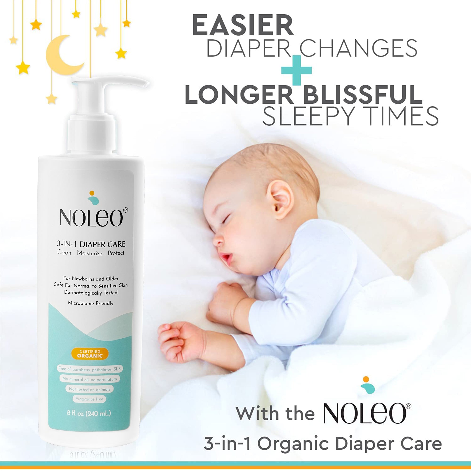 NOLEO 3-IN-1 - Diaper Rash Cream - EWG Verified