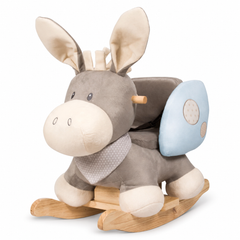 Nattou Cappuccino Donkey Rocking Horse With Safety Belt - 10-36 months