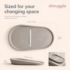 Shnuggle Squishy Diaper Changing Mat | Wipeable | Hygienic | Safe