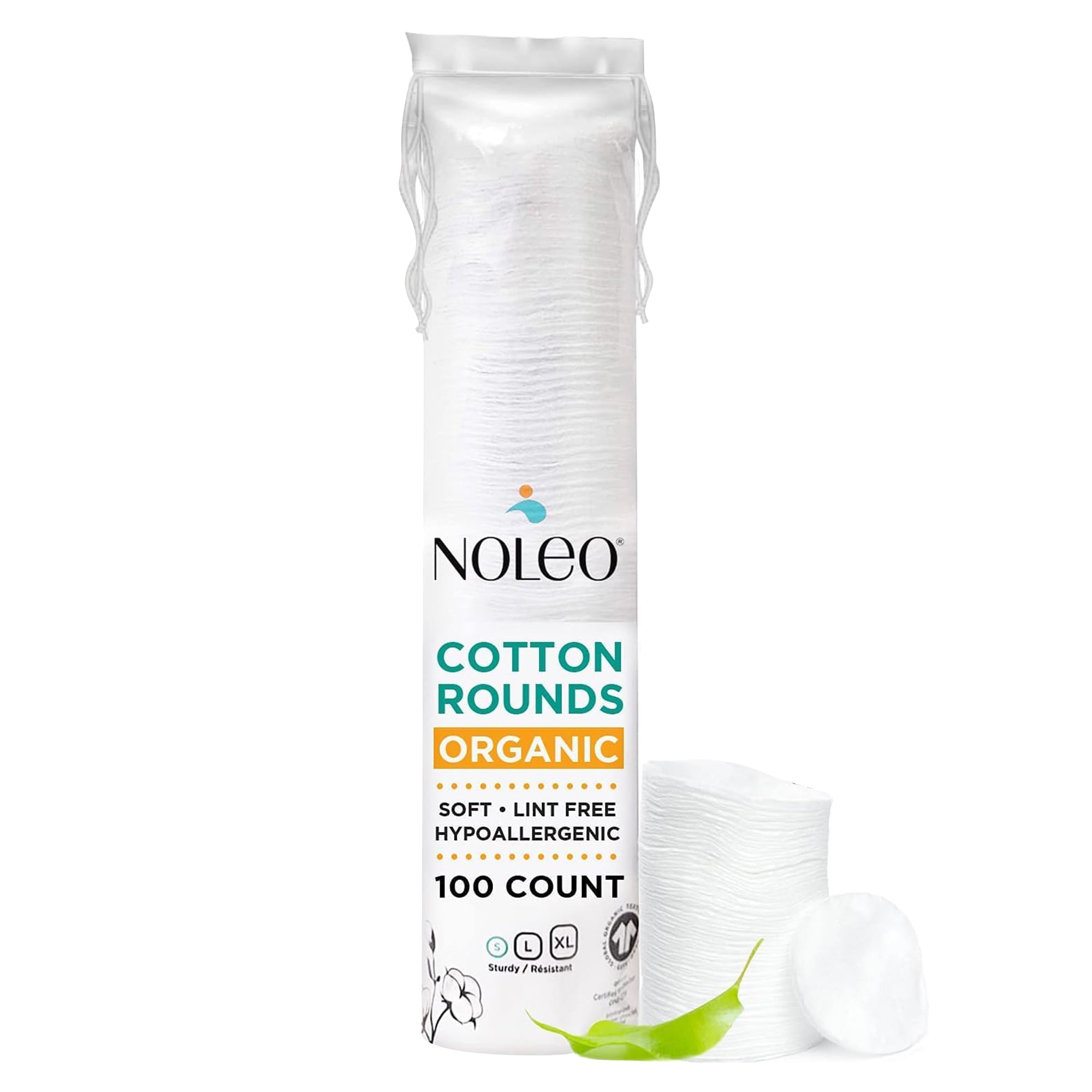NOLEO Organic Cotton Rounds - Small 2"