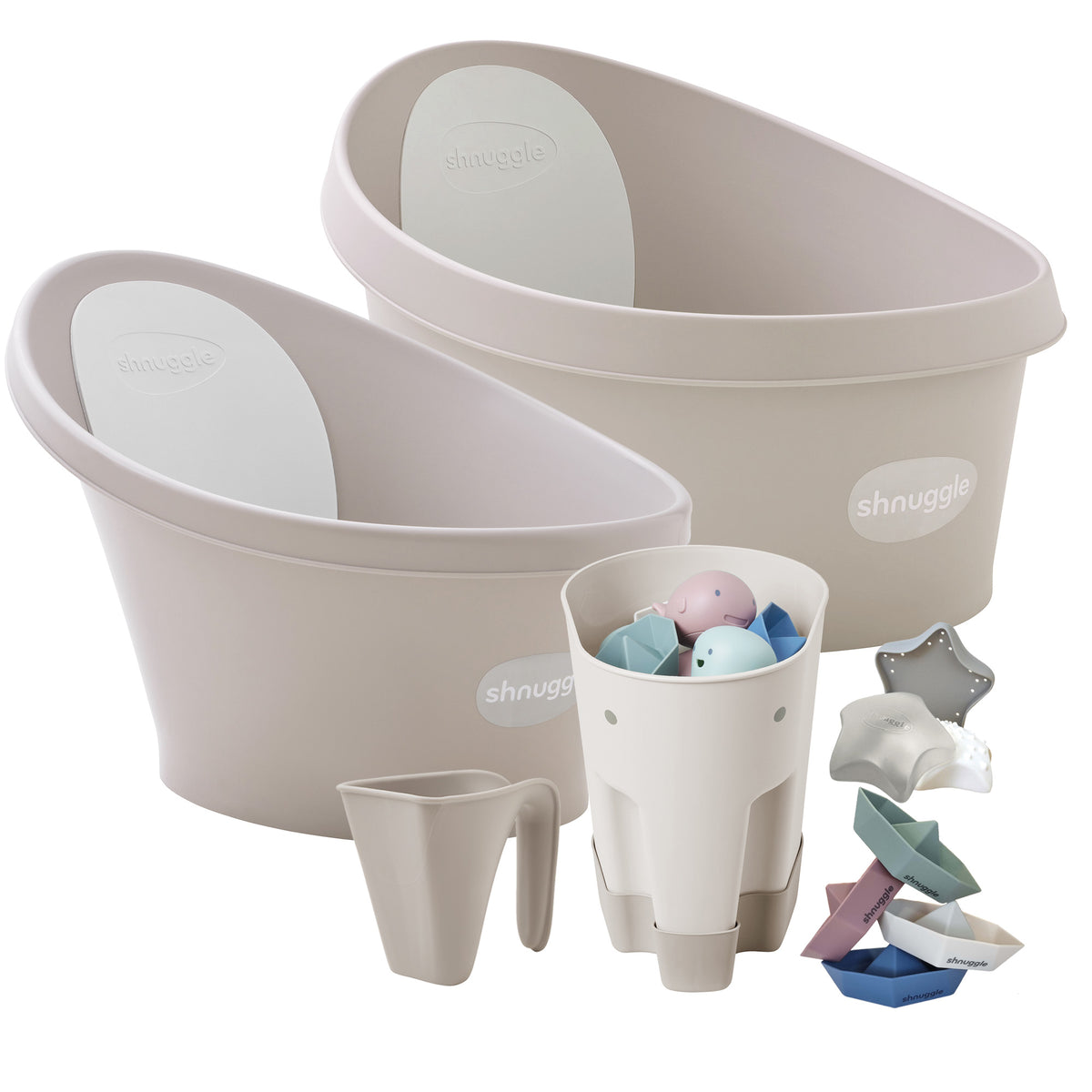 Shnuggle Splash & Grow Bundle: Baby & Toddler Bath Bundle + Accessories - 6-Piece Set for Every Stage