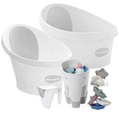 Shnuggle Splash & Grow Bundle: Baby & Toddler Bath Bundle + Accessories - 6-Piece Set for Every Stage