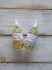 NOLEO BODY + BABY OILS (4oz + 4oz)